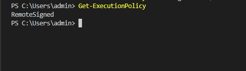 Get-ExecutionPolicy